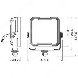 Proiector LED patrat Wide