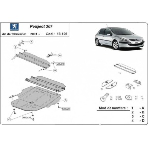 Scut auto metalic Peugeot