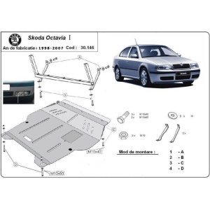 Scut auto metalic Skoda