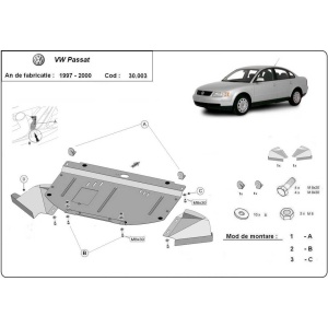 Scut auto metalic Volkswagen Passat B5 1.9 TDI, Audi A4 B5 - Img 3
