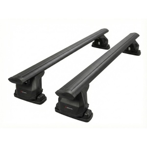 Set bare transversale compatibil cu închideri de benă cu șine T-Slot, 150 cm, negru, încărcare maximă 75 kg/bară S-Dizayn