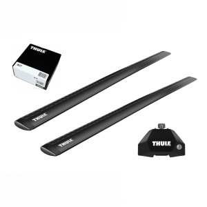Set bare transversale Land Rover Defender 90/110/130 5 usi SUV (2020+) Thule Evo Fixpoint Wingbar Evo Black - Img 3