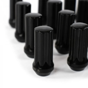 Set Piulite Negre Antifurt 50mm, M14x1.5 24 buc OFD