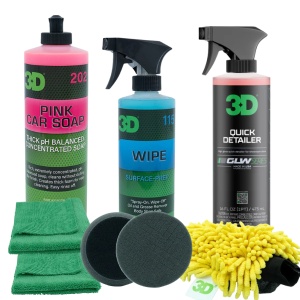 Set Premium Îngrijire Auto Exterior, Curățare, Întreținere, Finisare, Luciu Profesional, 3DProducts