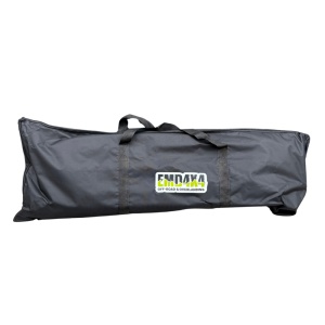 Set rampe de tracțiune negre 104 x 28 cm cu ornamente verzi, cu husă, EMD4x4