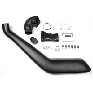 Vedere detaliată a kitului de snorkel ORE4X4 pentru Volkswagen Amarok 2.0 (2009-2023), cu toate componentele.
