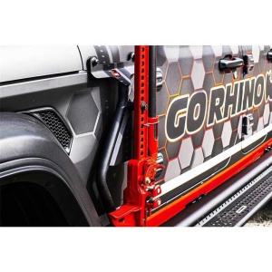 Suport exterior cric Hi-Lift Jeep Wrangler JL / Gladiator JT (2018-prezent) montaj partea șoferului Go Rhino - Img 3