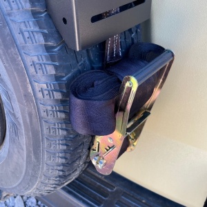 Suport multifuncțional pentru accesorii pe roată de rezervă, Negru, AQM4WD - Img 6
