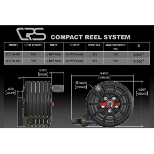 Tambur cu furtun de aer Apex Compact Reel System, 10 metri, universal, Apex - Img 3