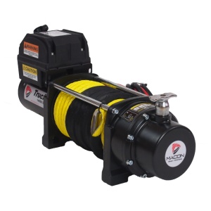 Troliu electric Macon Truck 14000lbs (6364KG) 12V cablu sintetic 26m Raport 196:1