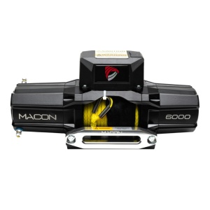 Troliu electric Macon Wild 6000lbs (2727KG) 12V cablu sintetic 15m Raport 192:1