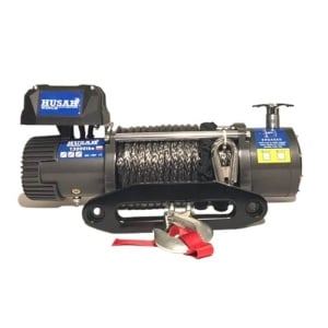 Troliu Husar Winch 13000lbs (5897kg) 12V Cablu Sintetic 25m Raport 265:1