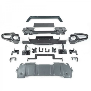 Bara față Jeep Wrangler JL (2018+), Gladiator JT (2020+) oțel cu placă troliu si bullbar OFD