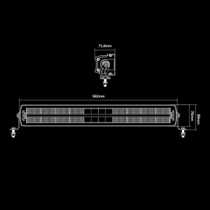 Bara LED Siberia DR 200W, 5700K, 56,2 cm, 6316 lm, rază 424 m, fascicul optimizat, aluminiu negru, rezistent la apă și praf (IP67/IP69K), DT-4PIN, Strands