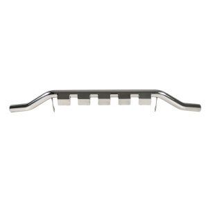 Vedere frontală a barei de protecție Glo Star Chrome PST27 pentru Toyota Hilux (2026+).