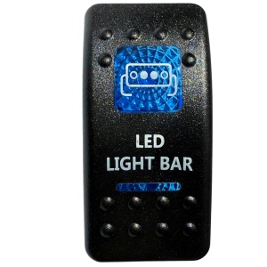 Capac pentru întrerupător tip Carling COV-J61, simbol bară LED, albastru, ORE4x4
