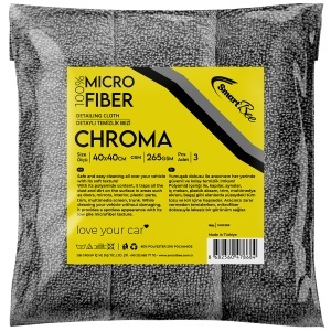 Cârpă Microfibră Curățare Auto, 3 bucăți, 40x40cm, 265GSM, 3DProducts