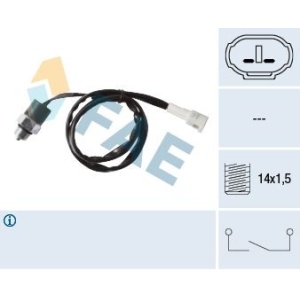 Schemă tehnică a contactului FAE pentru Suzuki Samurai (1988-2004), cu mufă și detalii filet 14x1.5.