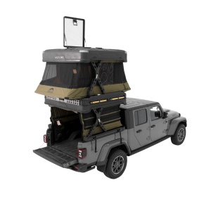Cort de acoperis auto 3 persoane, 279 kg, cu două niveluri, compatibil cu autovehicule tip pick-up, acționare automată, Wingman X Wild Land
