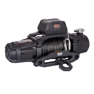 Electric winch 13000 lbs (5897 kg), 12V, 25 m synthetic rope, dual speed 210:1 / 100:1 gear ratio, EMD Winch - Img 2