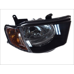 Far stânga Mitsubishi L200 (2005-2015), reglaj electric, semnalizare portocalie, Depo 214-1180L-LD-EM - Img 2