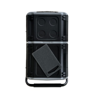 Frigider si congelator auto portabil cu roti 50 L, cu compresor, alimentare 12V/24V/220V, Bluetooth, control digital, -20°C +20°C EMD4x4
