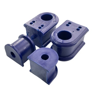 Kit bucse poliuretan Jeep Grand Cherokee WJ/WG Cu 2 Bucse Bascule Metalice Poliuretan Albastre 85 ShA Elast-Pol