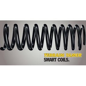 Detalii ale arcului elicoidal Terrain Tamer Smart Coils, parte din suspensie.