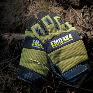 Mănuși cu protecții, verde-negru, XL, Emd4x4 - Img 3