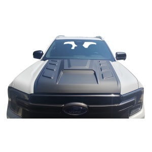 Ornament capotă negru, plastic ABS, Ford Ranger (2023+) Safari