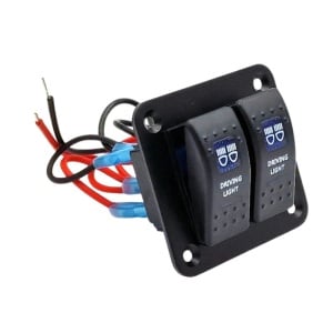 Panou cu 2 comutatoare 12V LED - Img 1