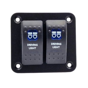 Panou cu 2 comutatoare 12V LED - Img 2