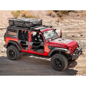 Portbagaj Dee Zee Hex pentru Jeep Wrangler JL & 4XE (2018-prezent) aluminiu negru Dee Zee