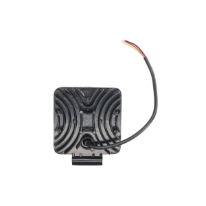 Vedere din spate a proiectorului LED M-Tech de 46 W, cu design robust pentru disiparea căldurii.