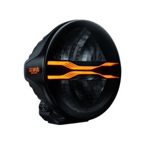 Proiector LED FOR9T Dragon Drive 7″, 110W, 7800 lm, rază 446 m, 6500K, poziție albă/galbenă, 10–48V DC, cablu 550 mm, carcasă aluminiu, lentilă policarbonat, rezistent la apă și praf (IP67), Strands