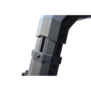 Rollbar ajustabil aluminiu, negru