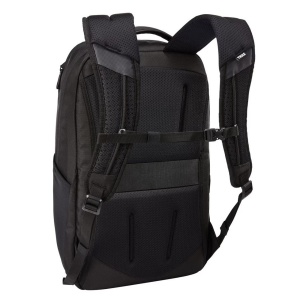 Spatele rucsacului Thule Accent de 23L, evidențiind bretelele ergonomice.
