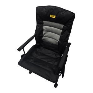 Scaun de camping pliabil CampTalk, portabil, cu husă de transport, greutate redusă 6.3 kg, suport de pahar și buzunar de depozitare integrate, 61 x 70 x 105 cm