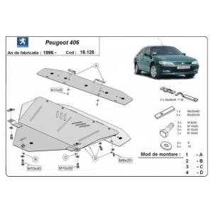 Scut auto metalic Peugeot