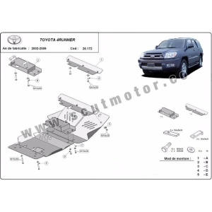 Scut auto Toyota 4Runner (2002-2009), Land Cruiser J120 (2002-2009), FJ Cruiser