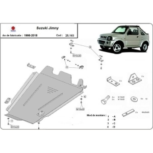 Scut cutie de viteza Suzuki Jimny (1998 - 2018), motorizare benzina, grosime 3 mm, vopsit in camp electrostatic