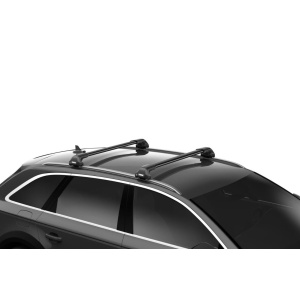 Barele Thule Evo Wingbar Edge montate pe vehicul, compatibile cu Toyota Land Cruiser 250 (2024+).