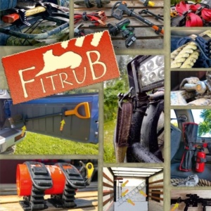 Prezentare a versatilității clemelor universale Fitrub de 22–31 mm în diverse aplicații off-road și camping.