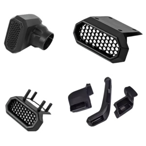 Componentele kitului de snorkel ORE4x4, demontate.
