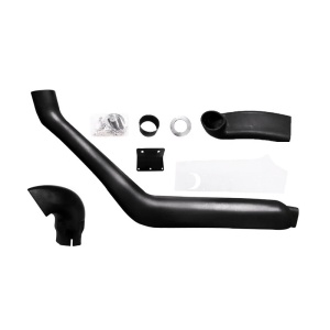 Componentele kitului de snorkel, cu toate accesoriile de montaj incluse.
