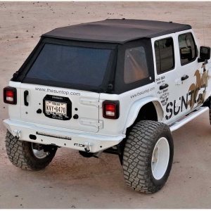 Soft top complet Fastback Jeep Wrangler JL și 4XE (2018-prezent) finisaj Black Diamond Suntop - Img 2