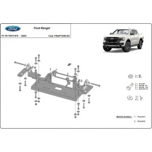 Suport troliu dedicat Ford Ranger Raptor (2023-2025)