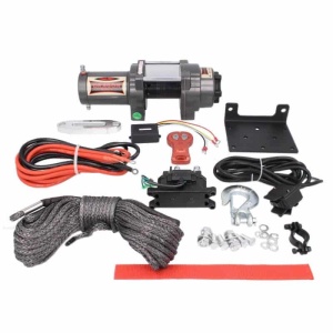 Troliu ATV 4500lbs (2041kg) cablu sintetic 15m 12V 1.9CP Dragon Winch