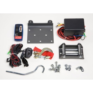 Troliu electric Dragon Winch de 2500lbs (1133kg) cu cablu de oțel pentru ATV.