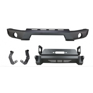 Bară față din aluminiu Suzuki Jimny JB74 (2018-2025) cu suport troliu și lumini adiționale ORE4x4
